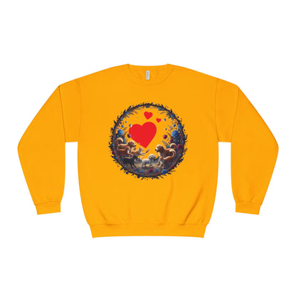 Cats & Dogs Full of Love Unisex NuBlend Crewneck Sweatshirt