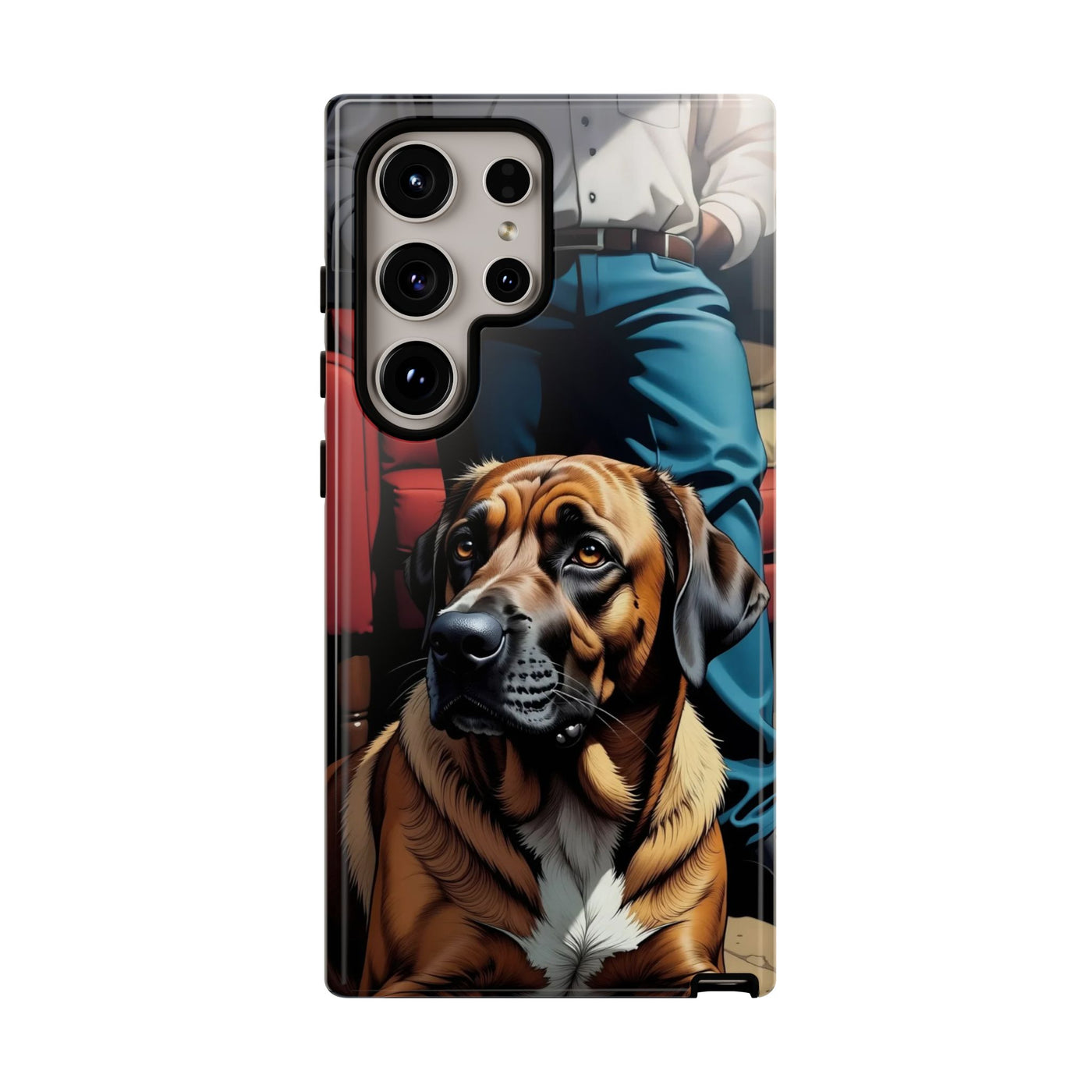 Dog on the floor - Tough Phone Case for Apple iPhone & Samsung Galaxy, Cute Pet Accessories, Gift for Cat Lovers