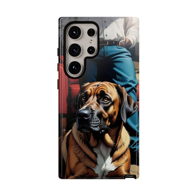 Dog on the floor - Tough Phone Case for Apple iPhone & Samsung Galaxy, Cute Pet Accessories, Gift for Cat Lovers