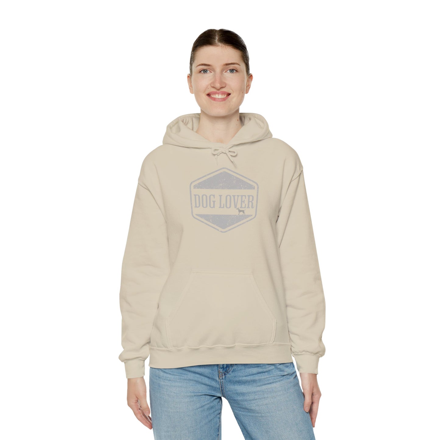 Dog Lover plus Slogan on Back Unisex Pullover Hoodie