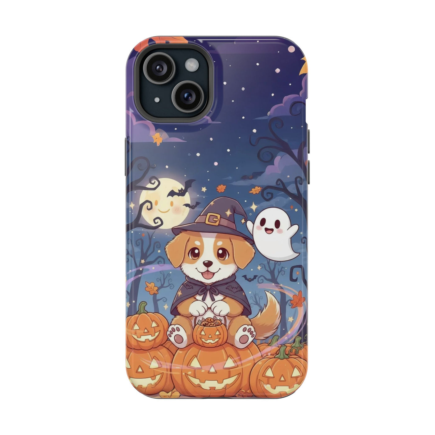 Halloween cute puppy anime style 3 Magnetic Impact-Resistant Phone Case, Cute Dog Design, Pet Owner Gift, Animal Lover Accessory, Birthday Gift for Dog Lovers