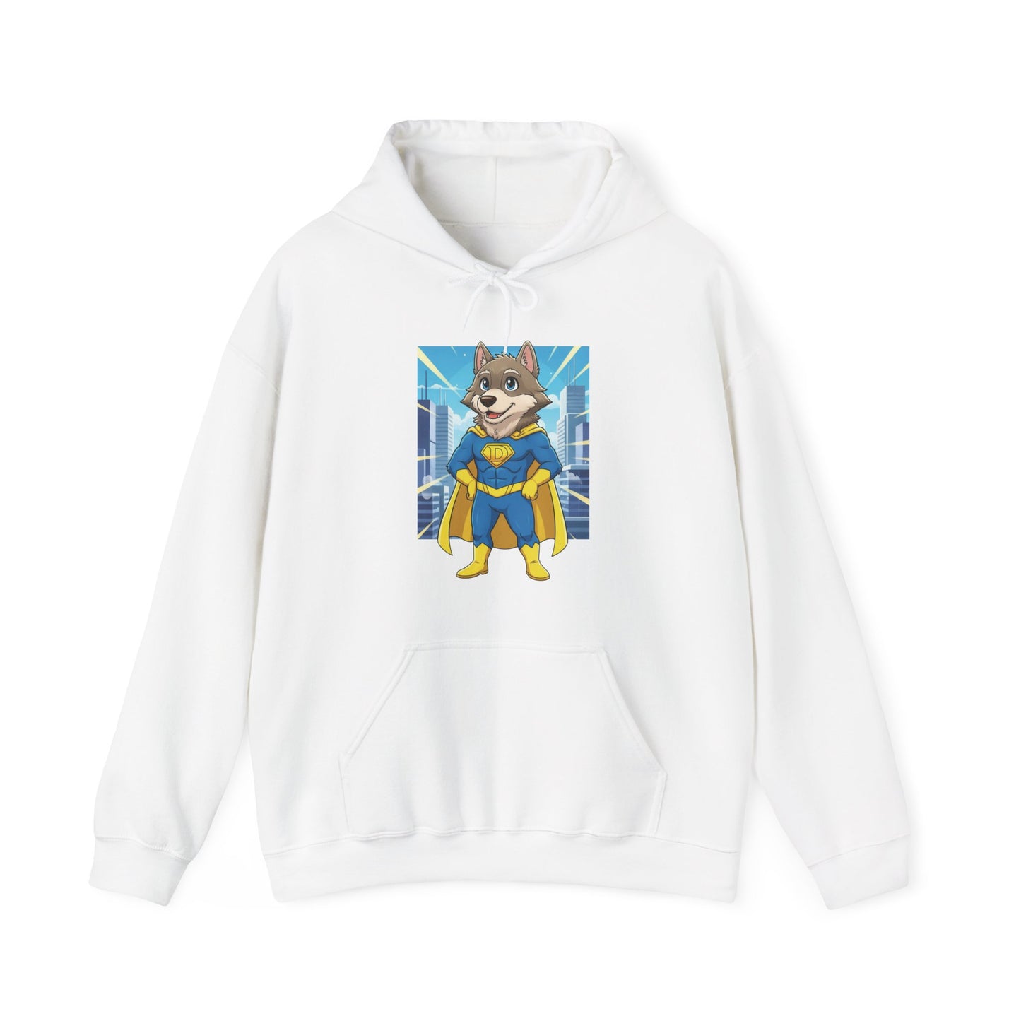 Dog cosplay Superman Funny Design Unisex Hoodie style 1