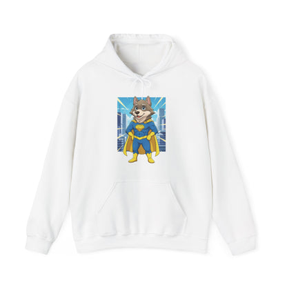 Dog cosplay Superman Funny Design Unisex Hoodie style 1