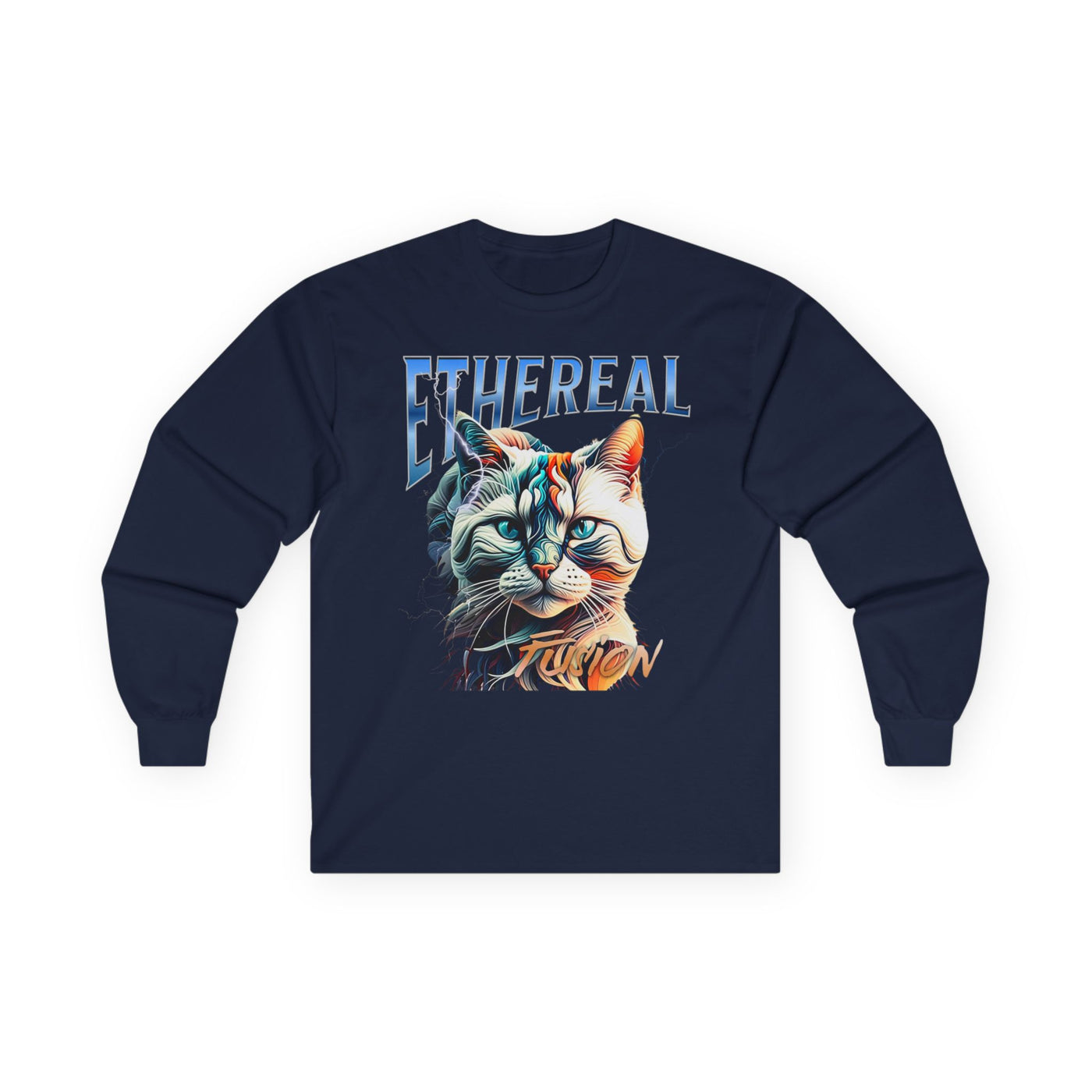 Cat Ethereal Fusion Unisex Ultra Cotton Long Sleeve Tee