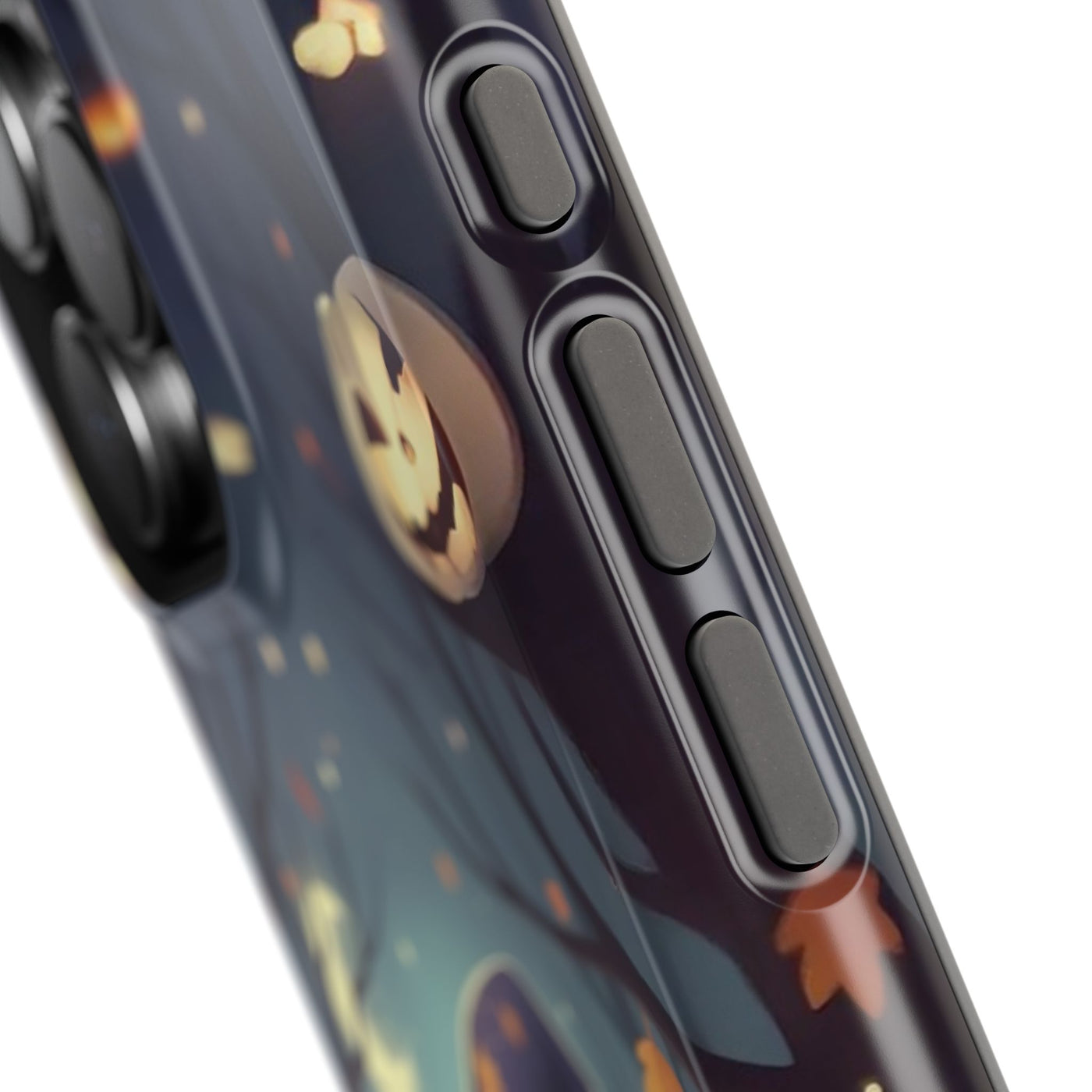 Halloween cute kitten anime style 3 Magnetic Phone Case, Cat Lover Gift, Impact-Resistant iPhone Case, Funny Pet Accessory, Unique Animal Design