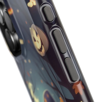 Halloween cute kitten anime style 3 Magnetic Phone Case, Cat Lover Gift, Impact-Resistant iPhone Case, Funny Pet Accessory, Unique Animal Design