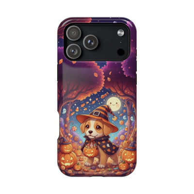 Halloween cute puppy anime style 1 Magnetic Impact-Resistant Phone Case, Cute Dog Design, Pet Owner Gift, Animal Lover Accessory, Birthday Gift for Dog Lovers