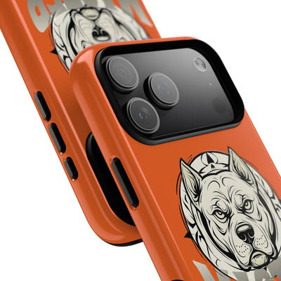 Master Dog Orange Tough Magnetic iPhone 17 / 17 Air / Pro / Pro Max Protective Case support MagSafe