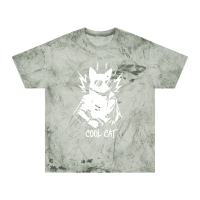 White Cool Cat Unisex T-Shirt - Vibrant Graphic Tee, Gift for Cat Lovers, Casual Wear, Streetwear, Unique Style