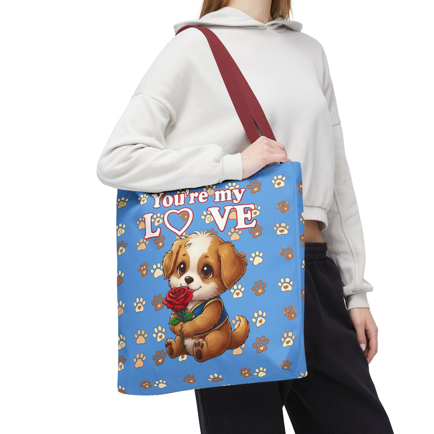 Cute Dog Lover Tote Bag - You're My Love style 1