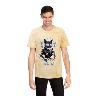 Colorful Cool Cat Unisex T-Shirt - Vibrant Graphic Tee, Gift for Cat Lovers, Casual Wear, Streetwear, Unique Style