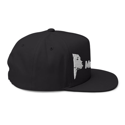 Stylish Embroidered Dog Mom Flat Bill Cap style 4