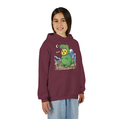 Cat cosplay Godzilla Unisex Kids Hoodie style 1