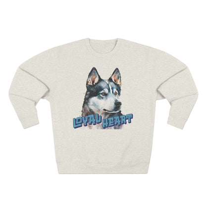 Loyal Heart Dog Lover Unisex Crewneck Sweatshirt style 3