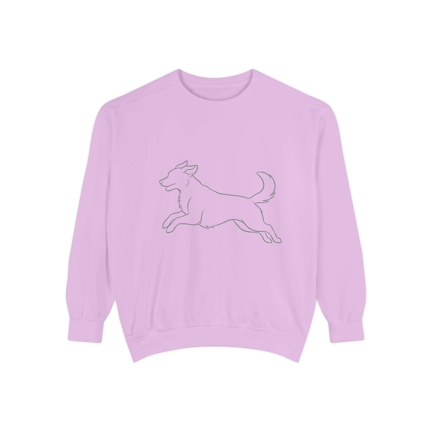 Running Dog Shadow Cozy Graphic Unisex Crewneck Sweatshirt style 1