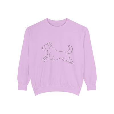 Running Dog Shadow style 1 Cozy Graphic Unisex Crewneck Sweatshirt