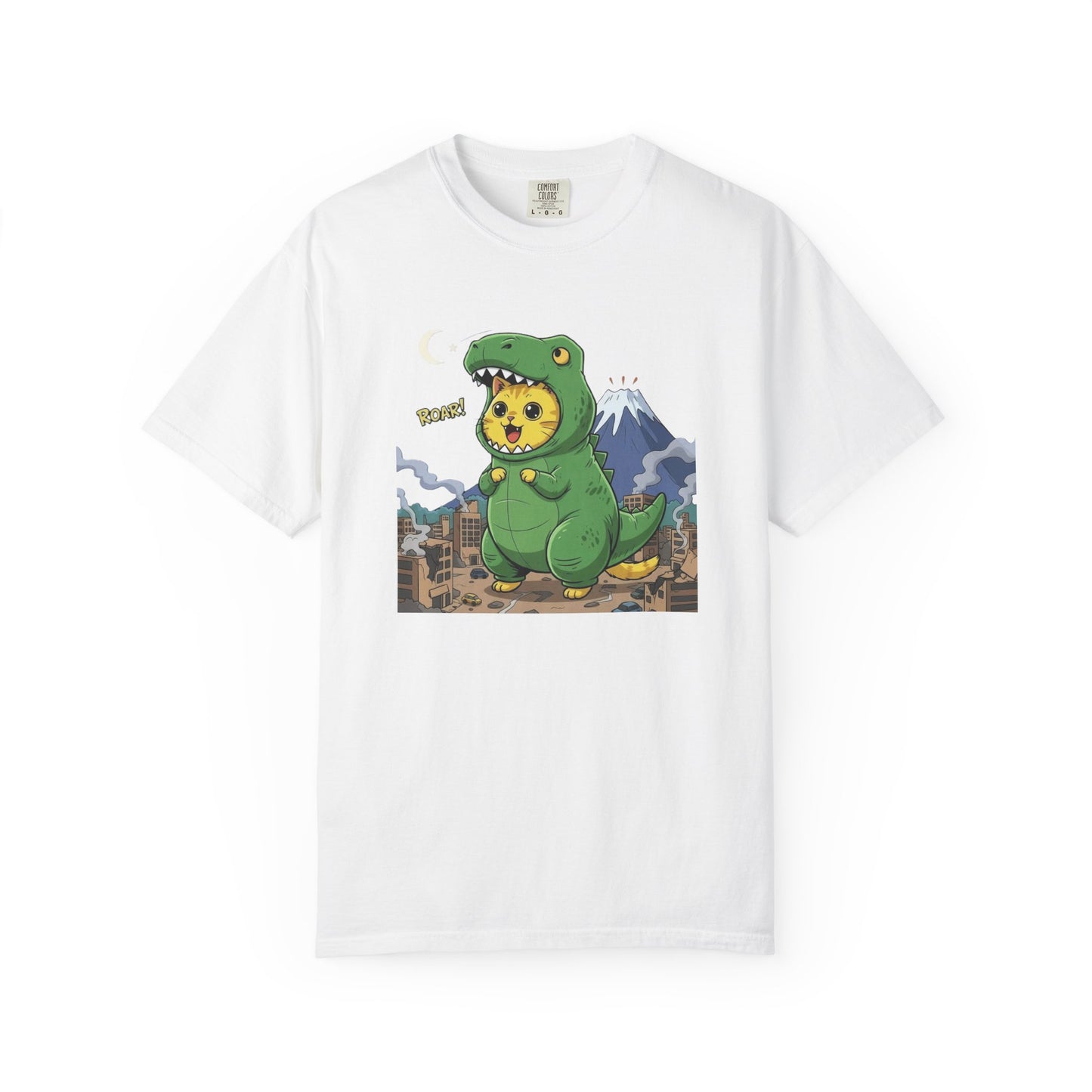 Cat cosplay Godzilla Funny Design Unisex T-Shirt style 1