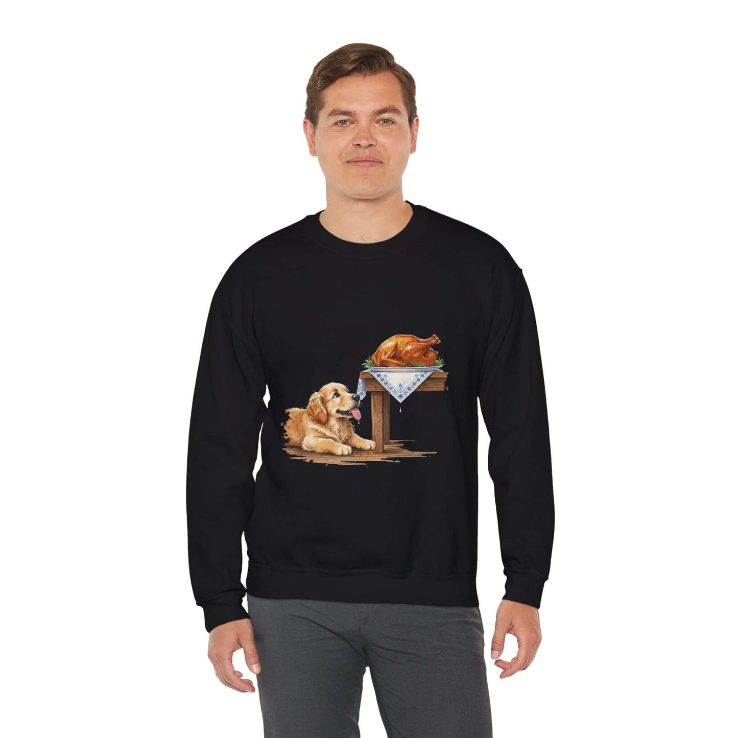 Watercolor Dog painting Unisex Crewneck Sweatshirt style 2