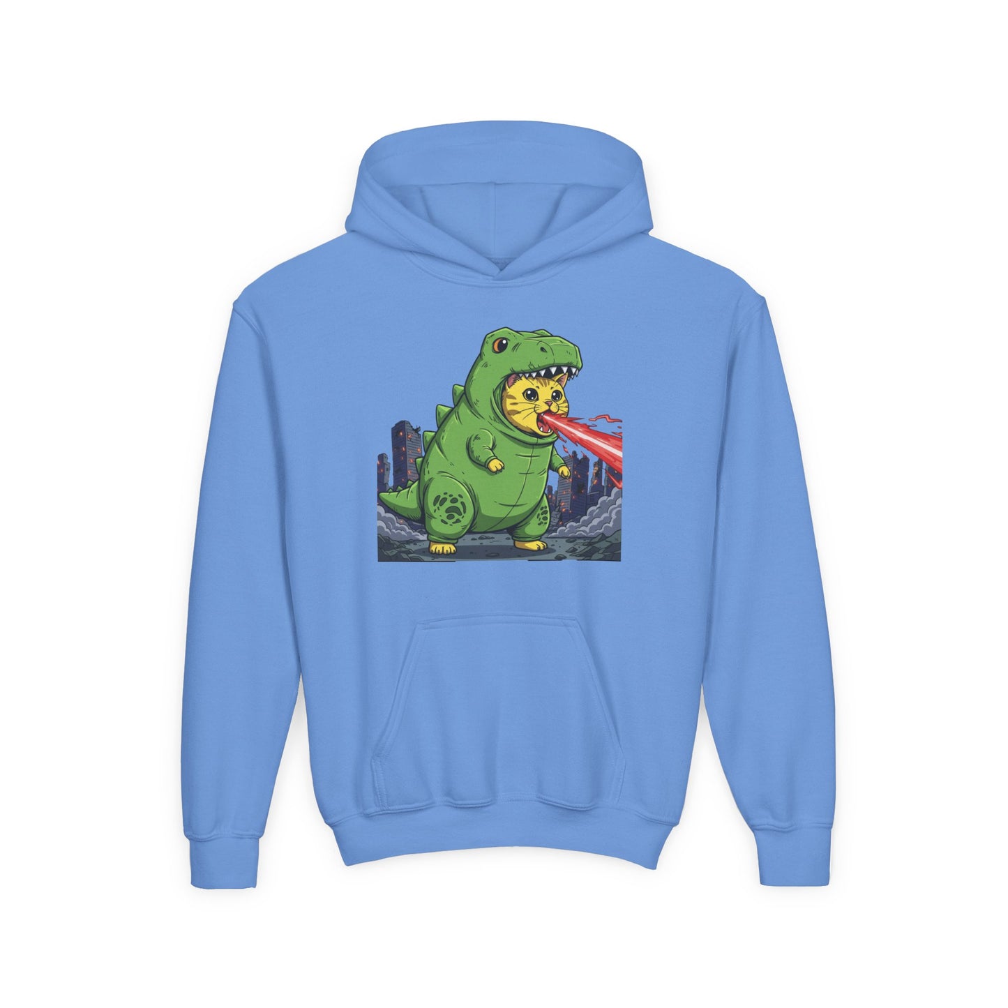 Cat cosplay Godzilla Unisex Kids Hoodie style 4