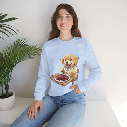 Watercolor Dog painting Unisex Crewneck Sweatshirt style 1