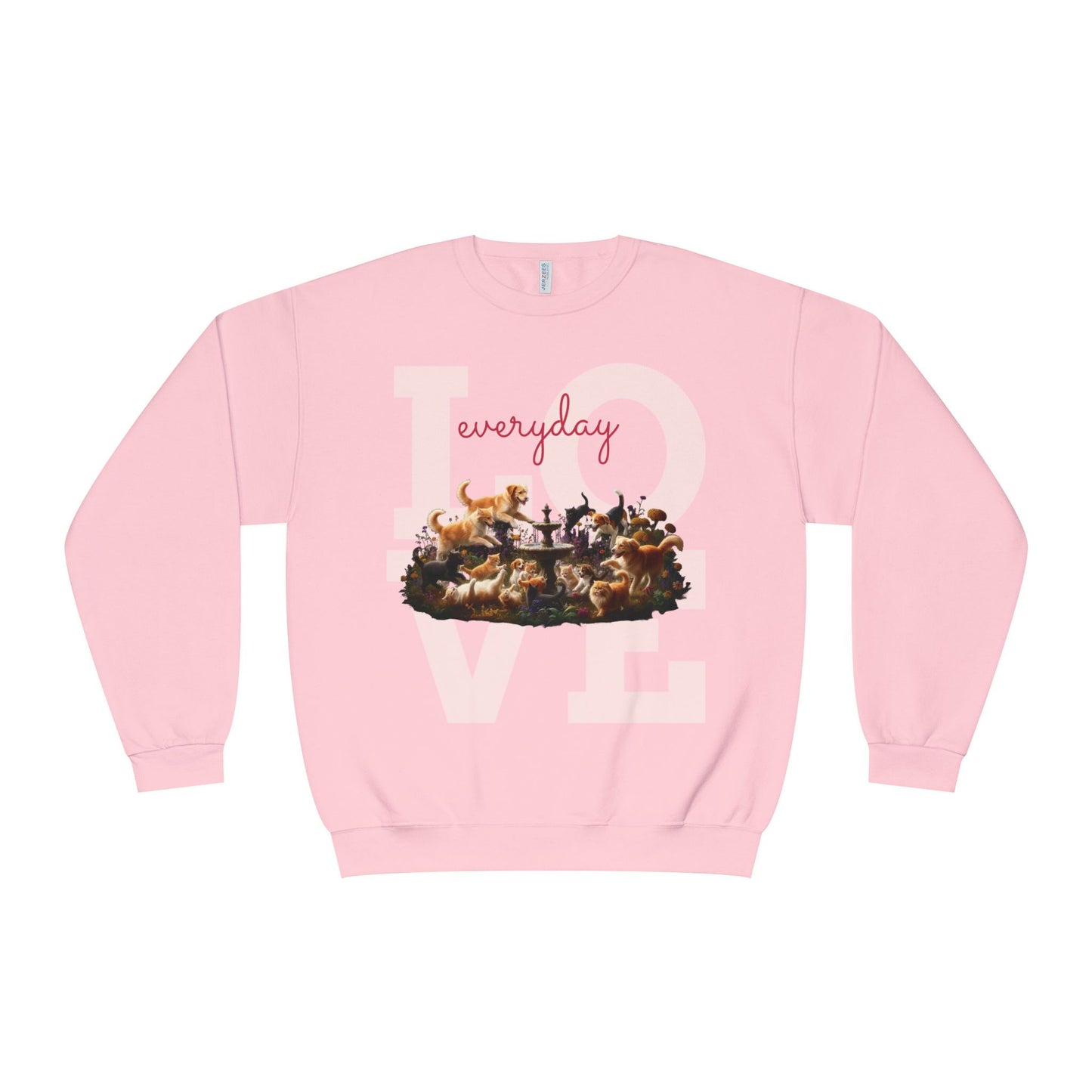 Love Everyday Cats & Dogs Unisex NuBlend Crewneck Sweatshirt
