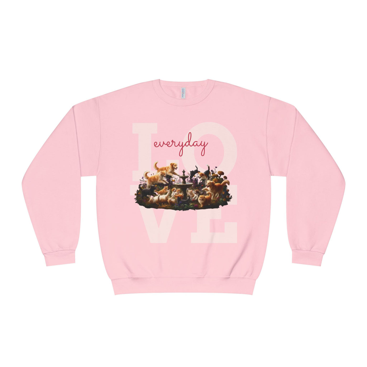 Love Everyday Cats & Dogs Unisex NuBlend® Crewneck Sweatshirt