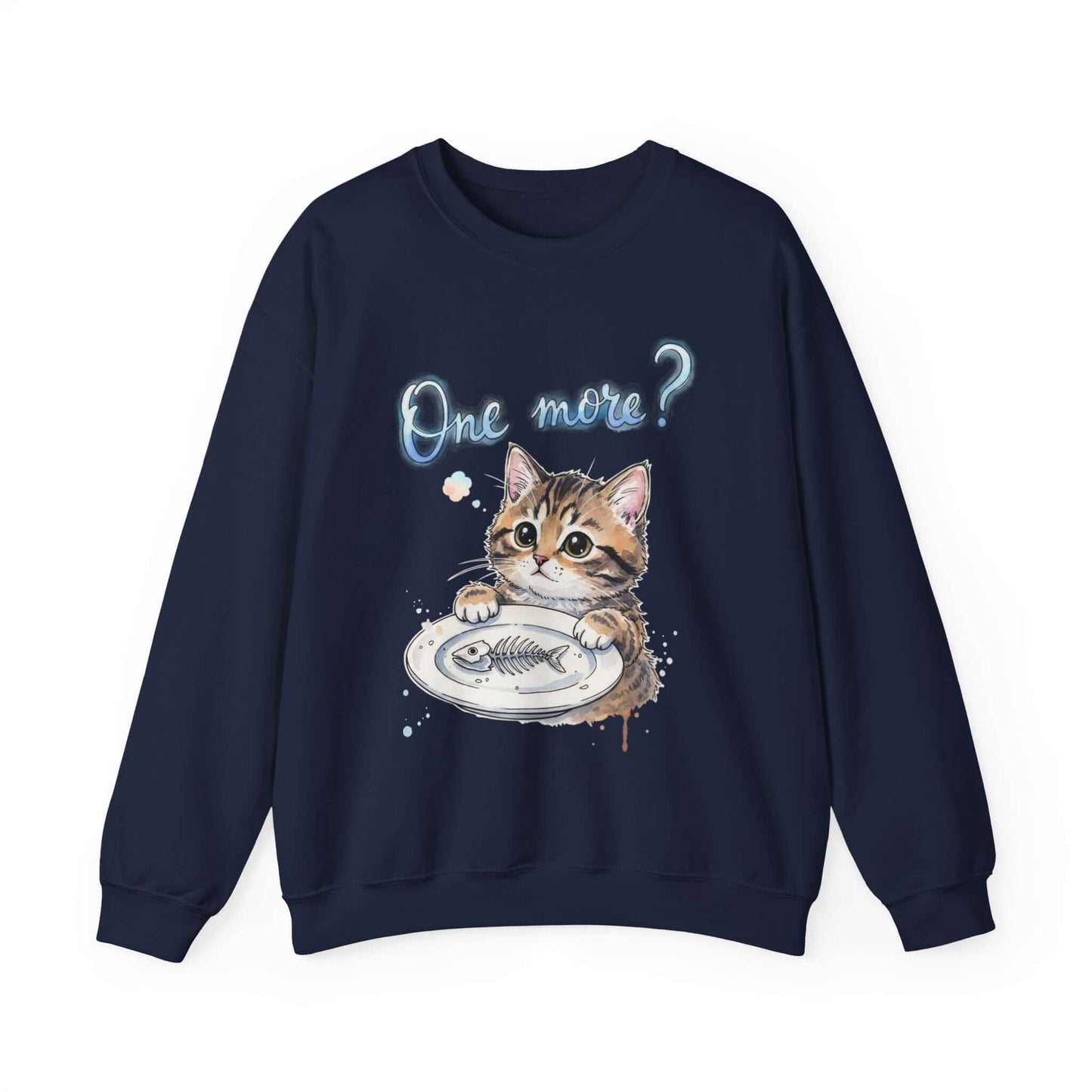 Watercolor Cat painting Unisex Crewneck Sweatshirt style 3
