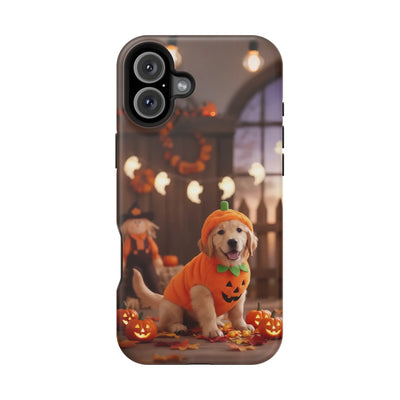 Halloween cute puppy photo style 2 Magnetic Impact-Resistant Phone Case, Cute Dog Design, Pet Owner Gift, Animal Lover Accessory, Birthday Gift for Dog Lovers