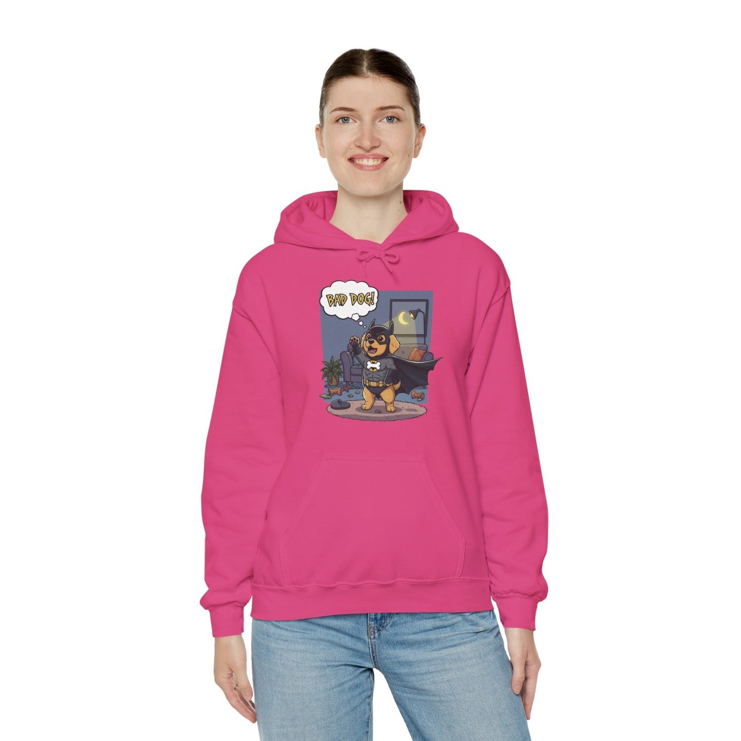 Dog cosplay Batman Funny Design Unisex Hoodie style 1