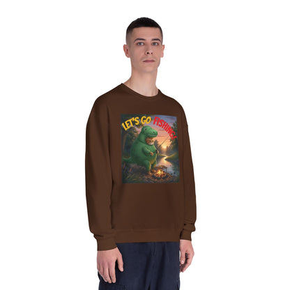 Crocodile Cat Fishing Unisex NuBlend Sweatshirt style 3