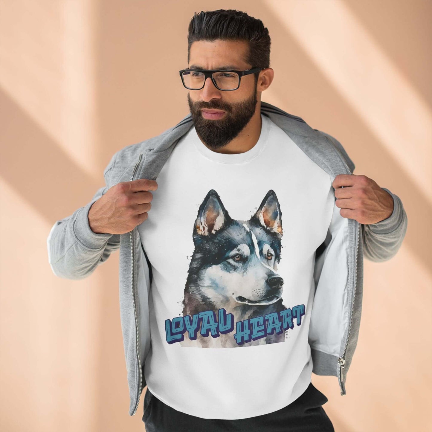Loyal Heart Dog Lover Unisex Crewneck Sweatshirt style 3