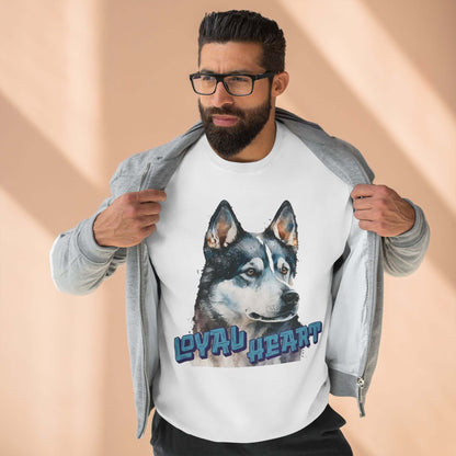 Loyal Heart Dog Lover Unisex Crewneck Sweatshirt style 3