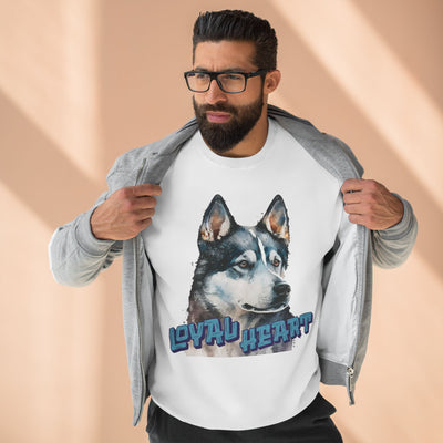 "Loyal Heart" Dog Lover style 3 Unisex Crewneck Sweatshirt