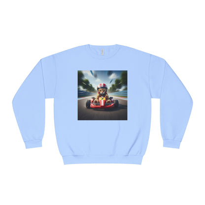 Go Kart Cat Unisex NuBlend Crewneck Sweatshirt style 3