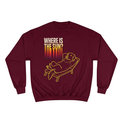 Where is the Sun - Dog Champion Unisex Crewneck Sweatshirt