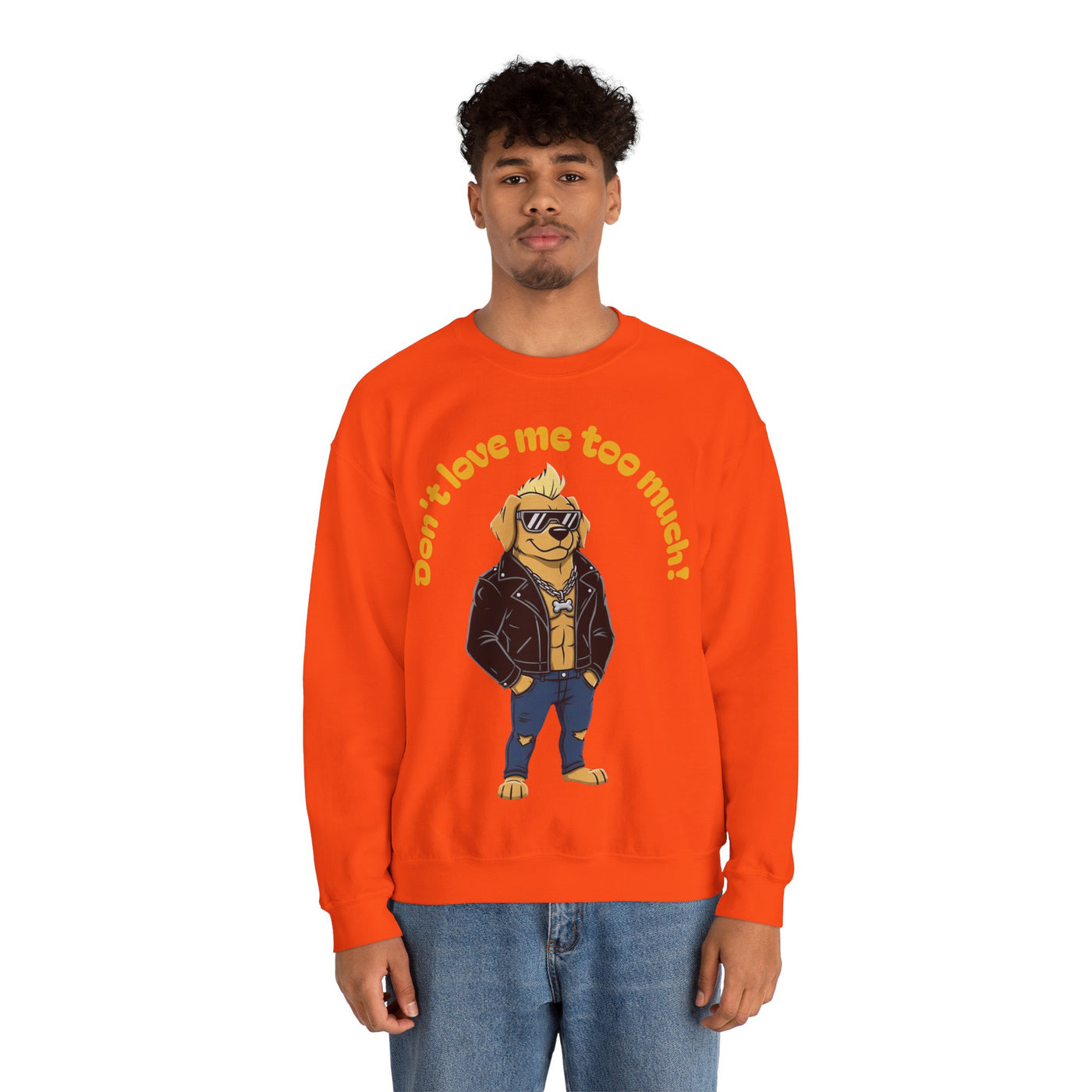 Cool Dog style 2 Unisex Crewneck Sweatshirt | Cozy Gift for Dog Lovers, Casual Wear, Unique Graphic Sweatshirt, Birthday Gift, Everyday Style