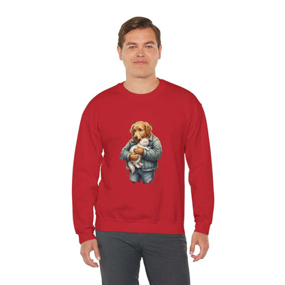Watercolor Dog painting Unisex Crewneck Sweatshirt style 6