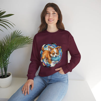 Watercolor painting style 7 Men & Women Cute Cat Pile Crewneck Sweatshirt