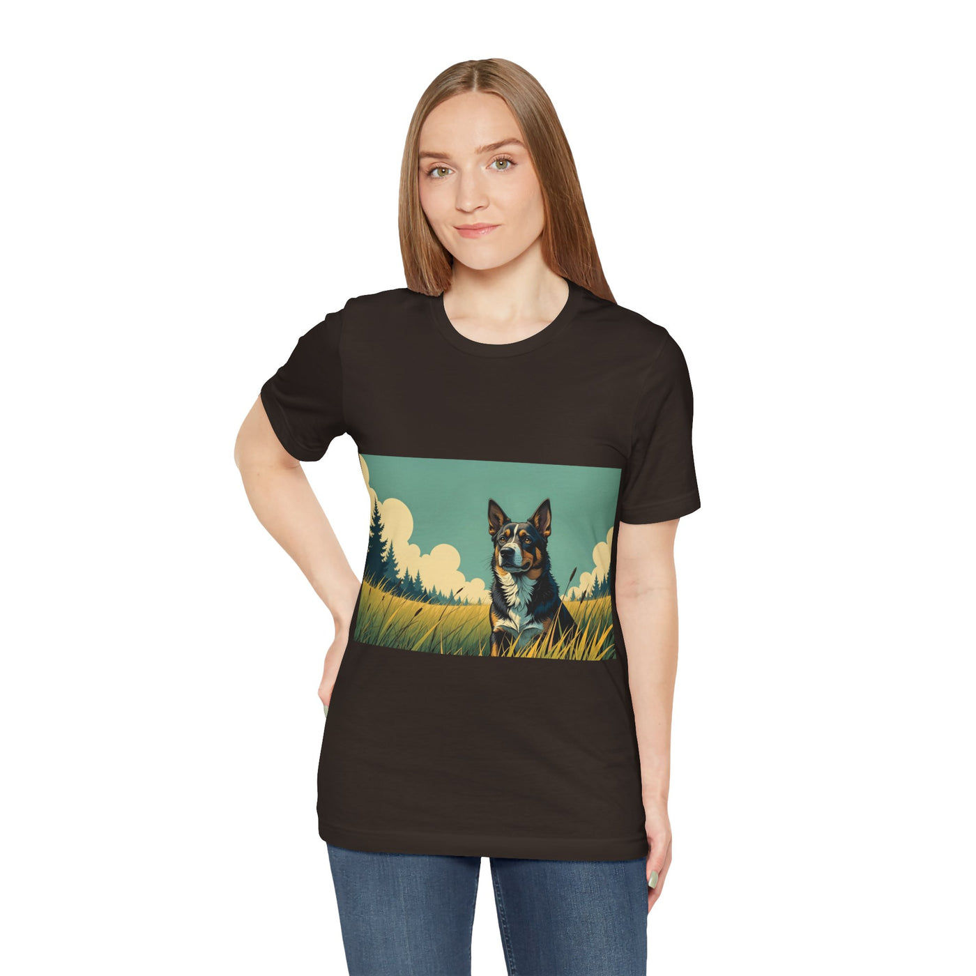 Adorable Dog comic style 3 Unisex Soft Tee| Cute Dog Lover's Shirt, Animal Graphic T-Shirt, Pet Themed Gift, Casual Wear