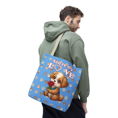 Cute Dog Lover Tote Bag - You're My Love style 1