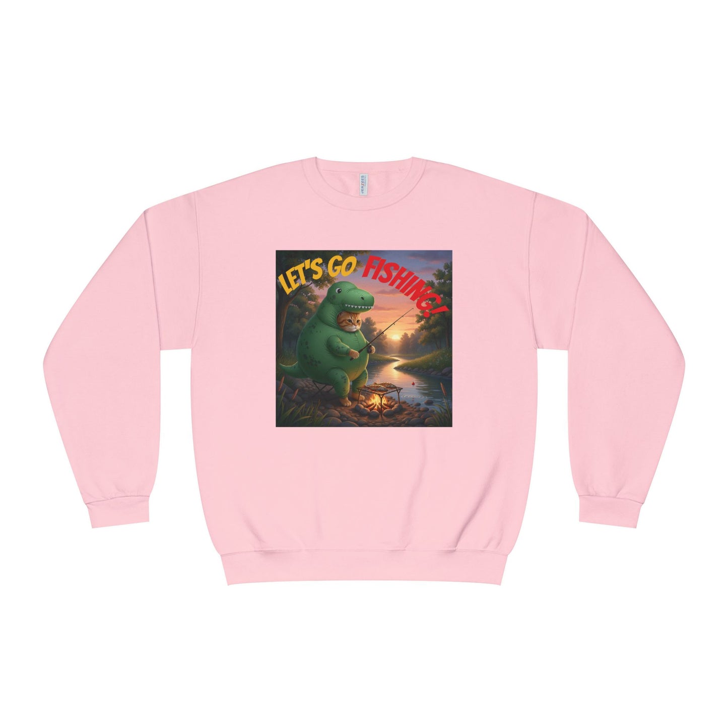Crocodile Cat Fishing Unisex NuBlend Sweatshirt style 3