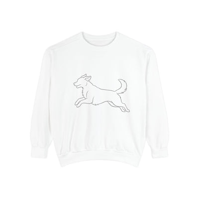Running Dog Shadow style 1 Cozy Graphic Unisex Crewneck Sweatshirt