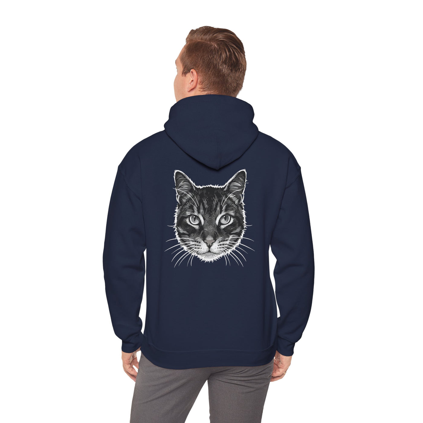 Cozy Cat Lover Hoodie style 1- Unisex Heavy Blend™ Sweatshirt, Purrfect Gift for Pet Owners, Casual Wear, Cat Themed Apparel, Cozy Clothing