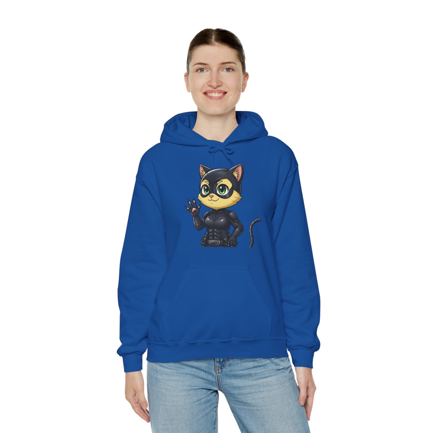 Cat cosplay Cat Woman Funny Design Unisex Hoodie style 2