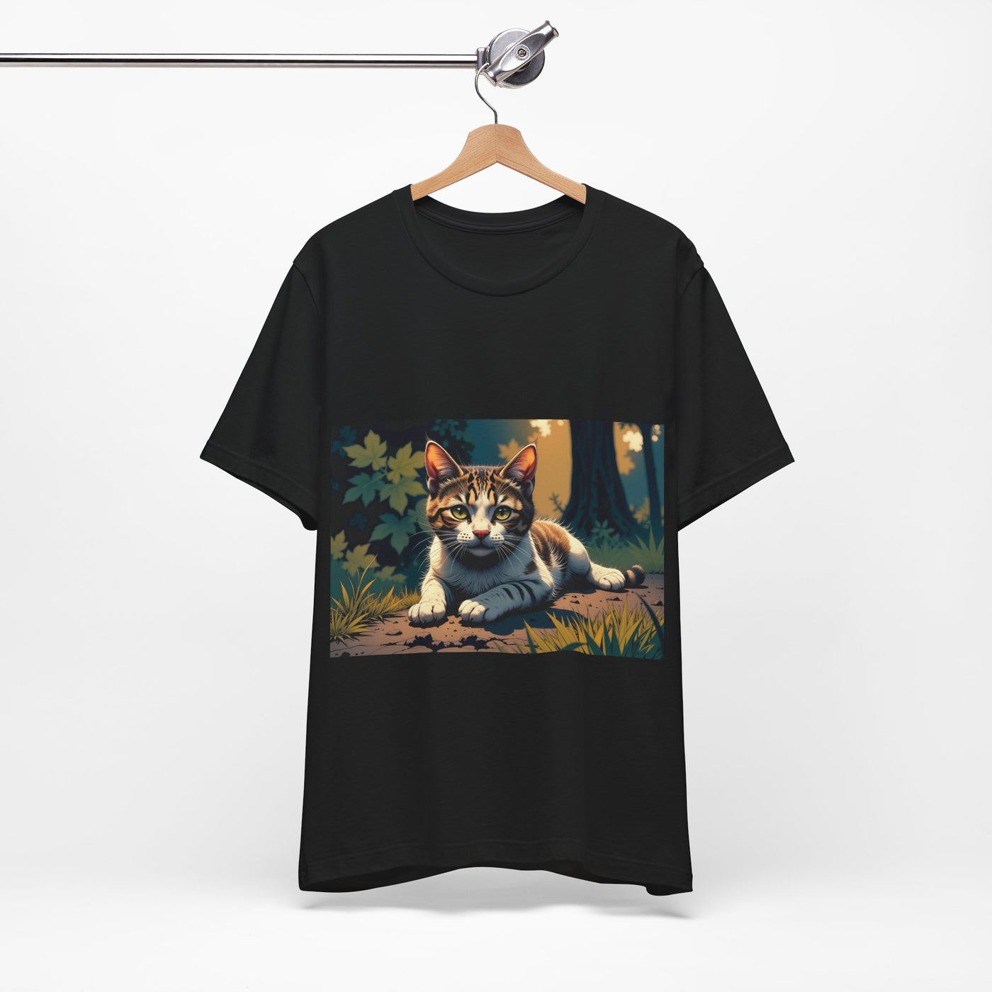 Cool Cat Graphic Tee style 2 - Unisex Jersey Short Sleeve Tee, Cat Lover Gift, Cute Cat T-Shirt, Casual Wear, Pet Owner Apparel