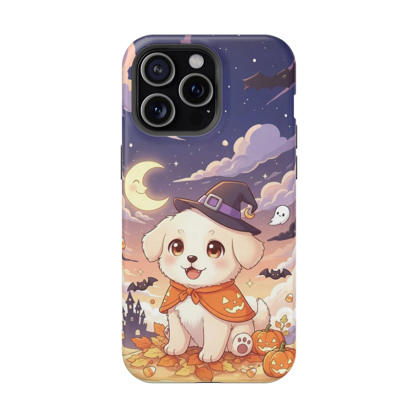 Halloween cute puppy anime style 2 Magnetic Impact-Resistant Phone Case, Cute Dog Design, Pet Owner Gift, Animal Lover Accessory, Birthday Gift for Dog Lovers