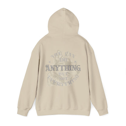 Dog Lover plus Slogan on Back Unisex Pullover Hoodie, back view displaying thoughtful graphic and slogan.