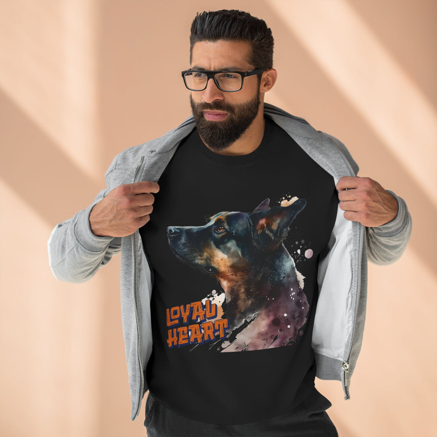 "Loyal Heart" Dog Lover style 1 Unisex Crewneck Sweatshirt