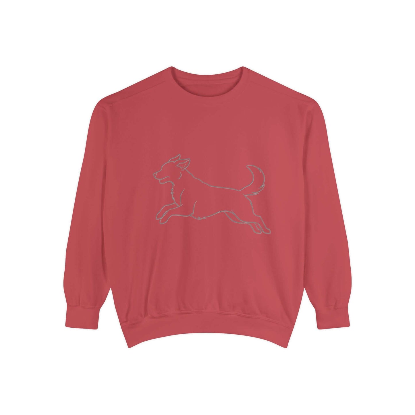 Running Dog Shadow Cozy Graphic Unisex Crewneck Sweatshirt style 1