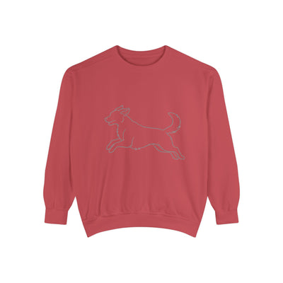 Running Dog Shadow style 1 Cozy Graphic Unisex Crewneck Sweatshirt